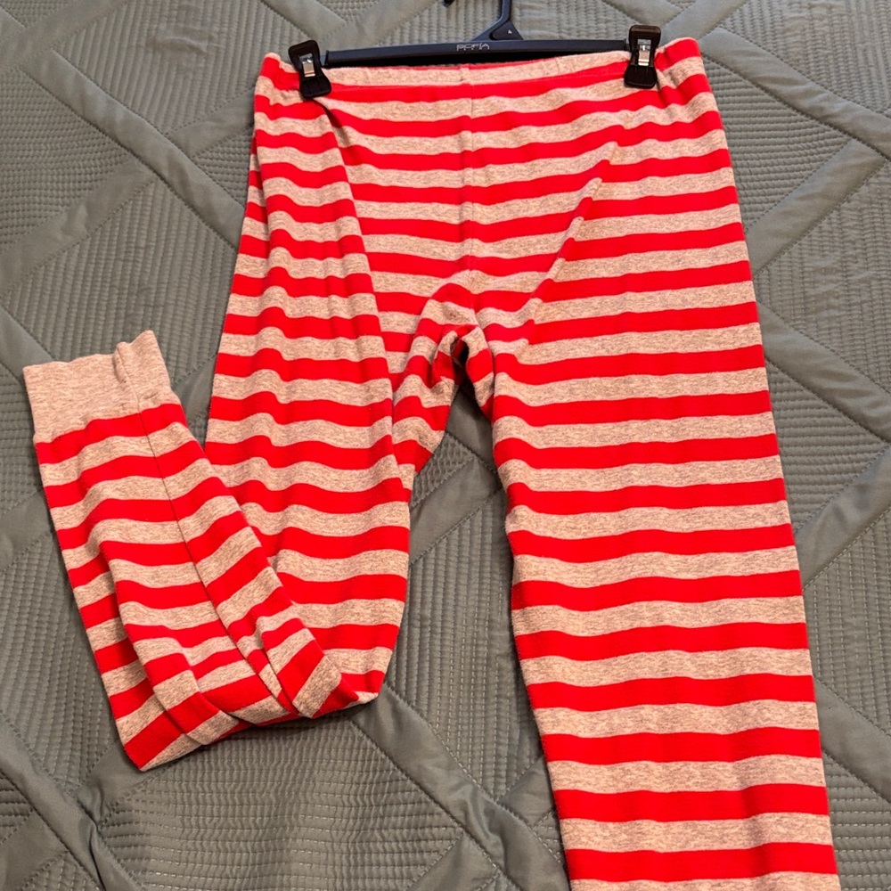 Carter's Red and gray Striped Pajama Bottoms
